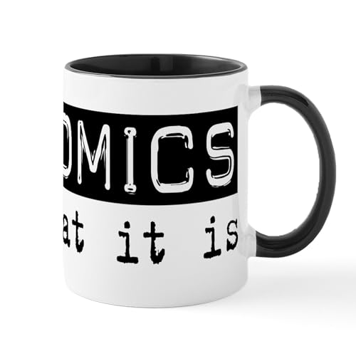White/Black Inside - Economics Is Mug