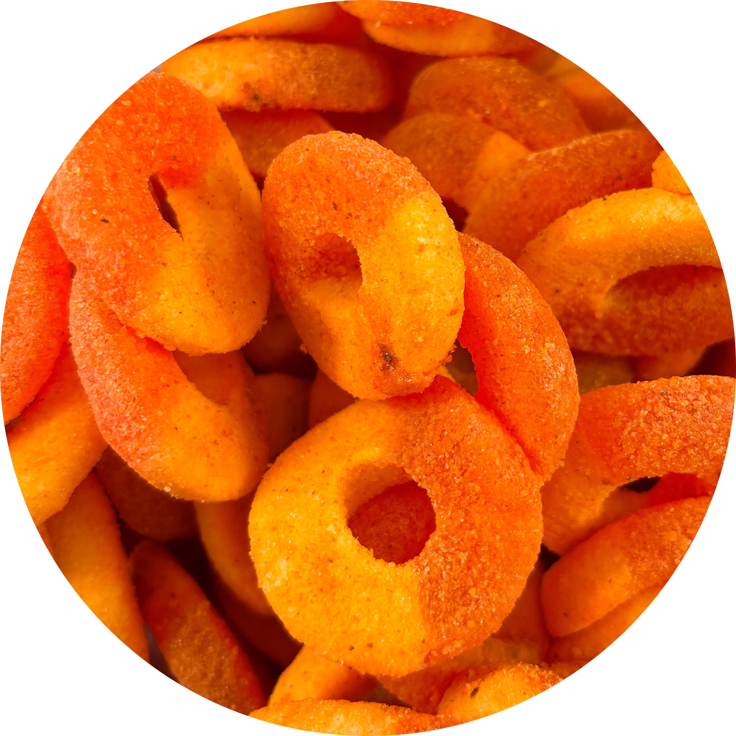 Jovy Gummy Chamoy Watermelon Rings - 5lb Bulk Candy Bag | Sweet & Spicy Mexican Treat for Parties, Snacks & Gift Baskets