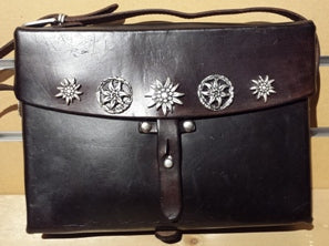 Vintage Swiss Military Leather Handbags for Men & Women - Durable Army Style Messenger Bags for Travel, Hiking & Everyday Use