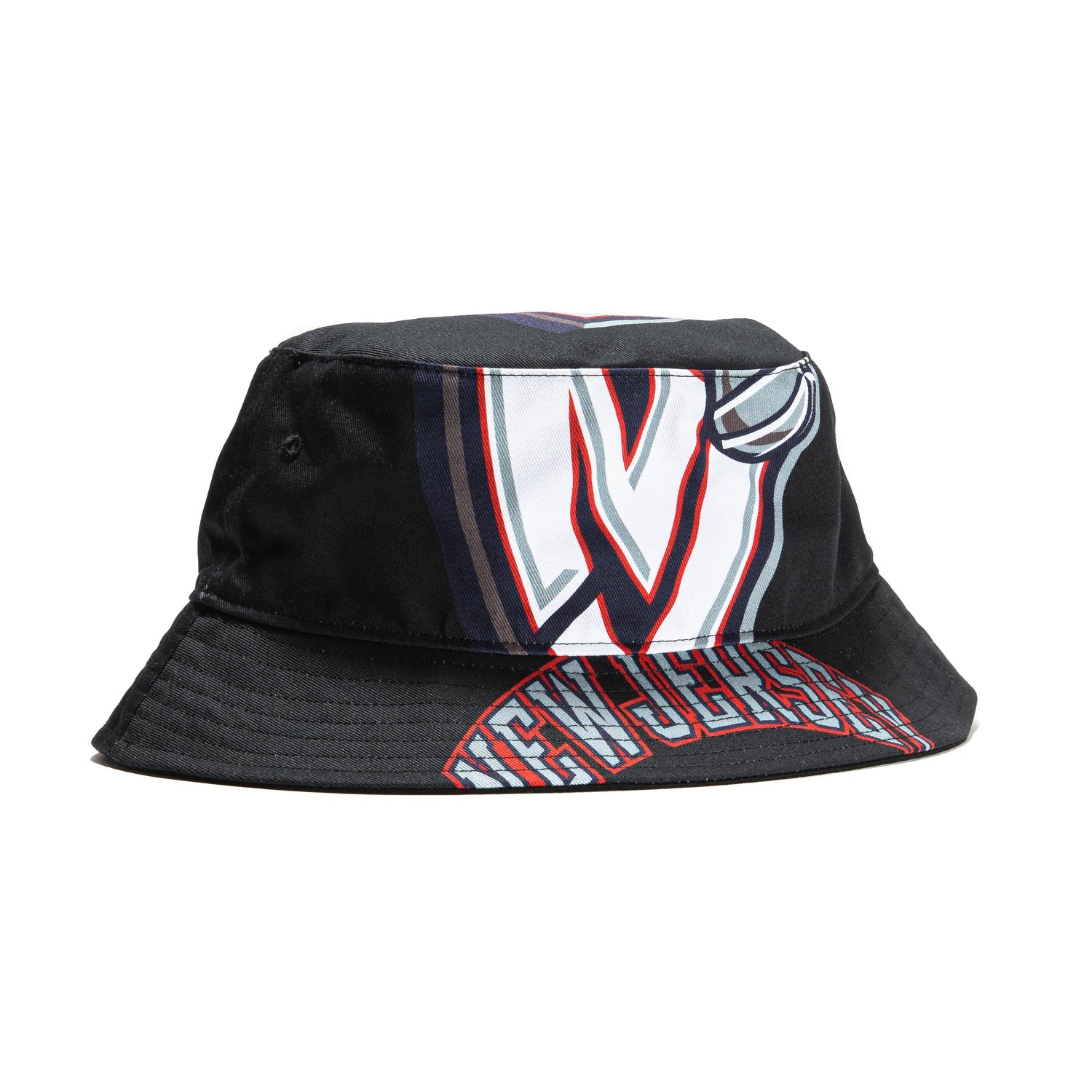 Mitchell & Ness Brooklyn Nets Bucket Hat - NBA Basketball Team Logo Adjustable Sun Hat for Men & Women - Perfect for Games, Beach, Outdoor Activities & Streetwear Fashion