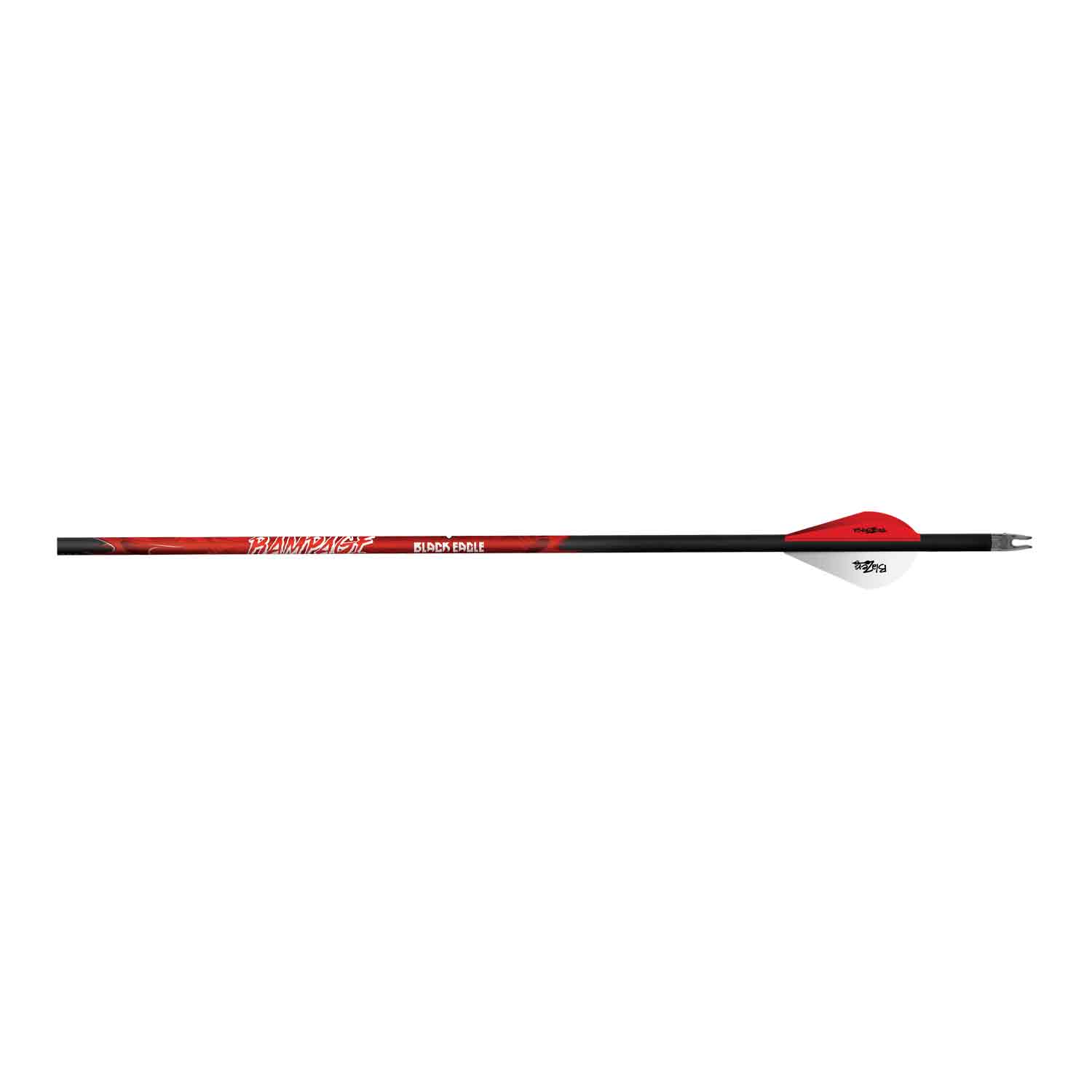 Black Eagle Rampage V1 Fletched Arrows (.001) - Precision Hunting & Target Practice Arrows for Bowfishing and Outdoor Sports