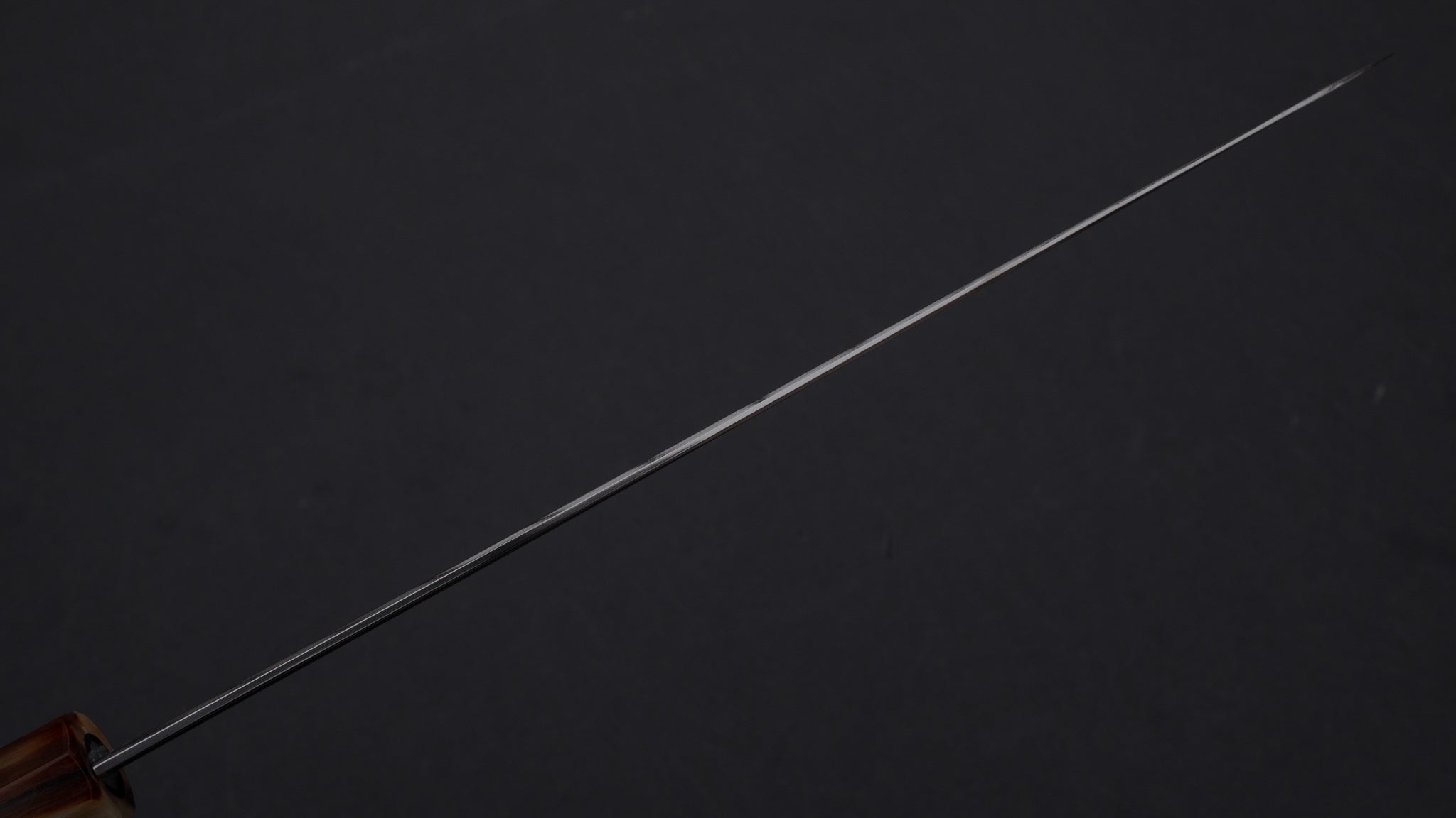 Hitohira Togashi Kambei White #1 Mizu Honyaki Gyuto 240mm Japanese Chef Knife - Ziricote Wood Handle with Saya (#002) - Perfect for Professional Chefs & Home Cooking Enthusiasts