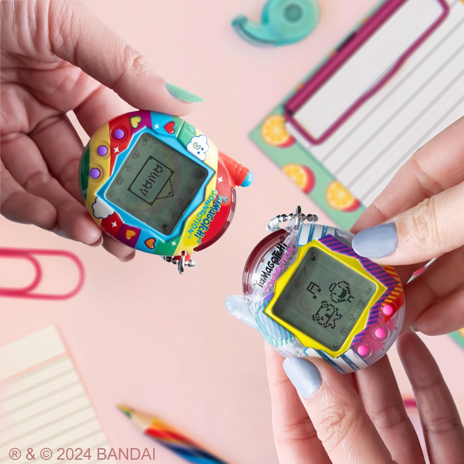 Tamagotchi Connection Virtual Pet - Rainbow Sky Edition | Interactive Digital Pet Game for Kids & Adults | Perfect for Travel, Gifts & Nostalgic Fun