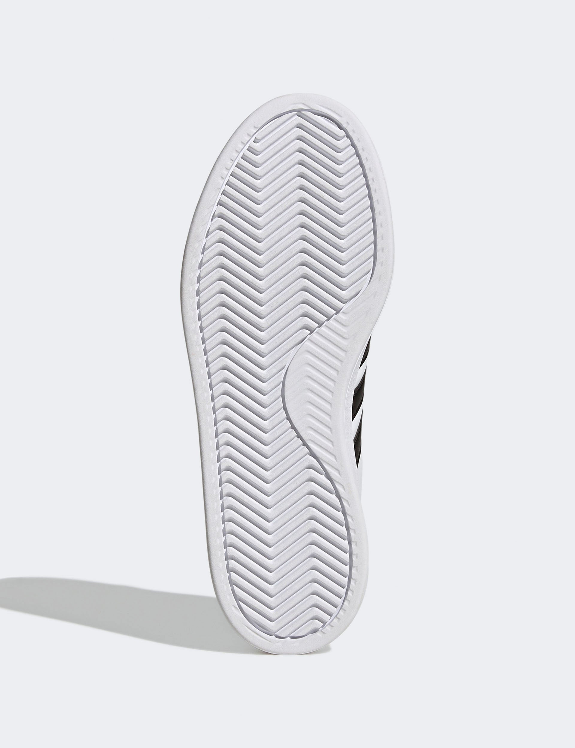 Grand Court Cloudfoam Lifestyle Comfort Sneakers - Cloud White/Core Black - Casual Walking Shoes for Men & Women - Perfect for Everyday Wear, Gym & Travel