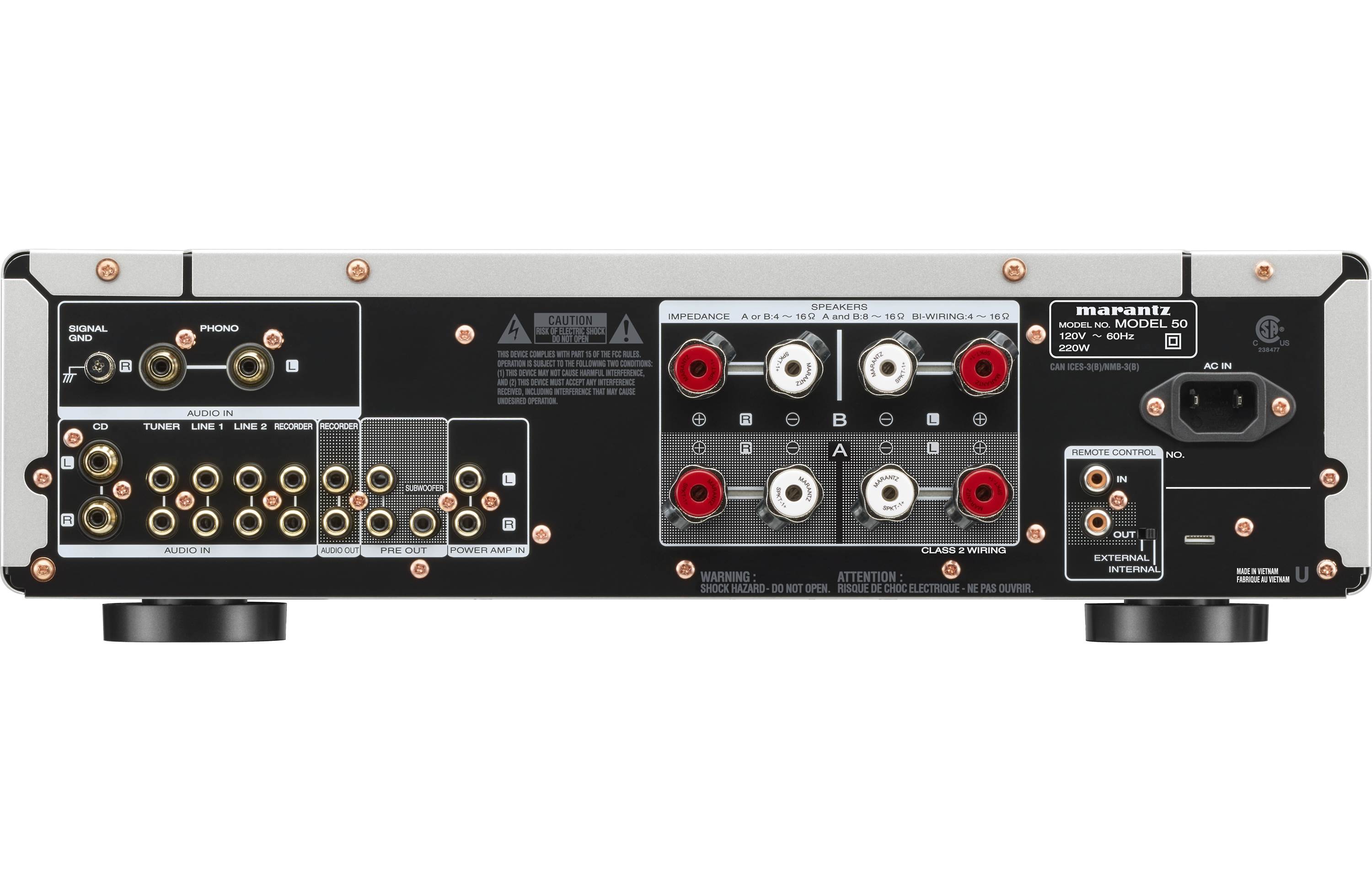 Marantz Model 50 Premium Integrated Amplifier with Custom HDAM - High Fidelity Stereo Audio System for Home Theater & Music Listening