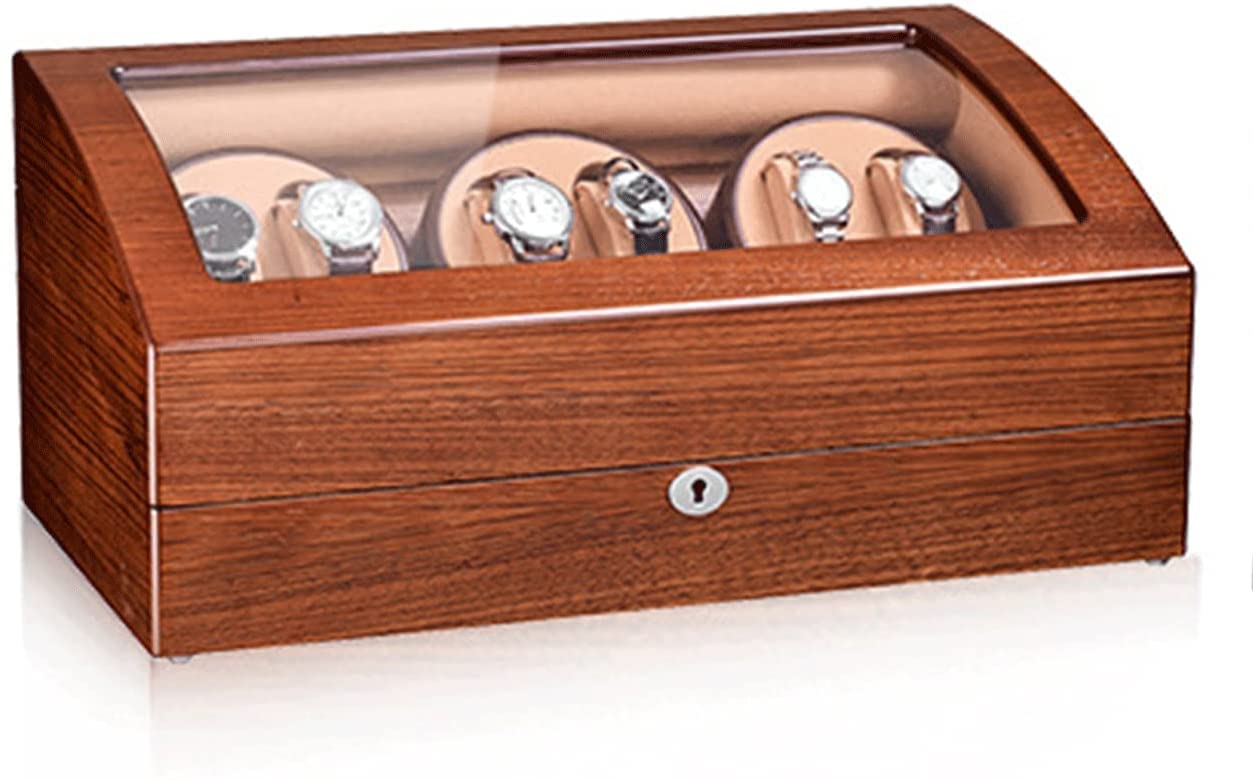 UPVPTK 6+7 Watch Winder with Japanese Motor - 5 Rotation Modes & Oversized Watch Pillows for Automatic Watches | Perfect for Watch Collections, Display Cases & Nightstands