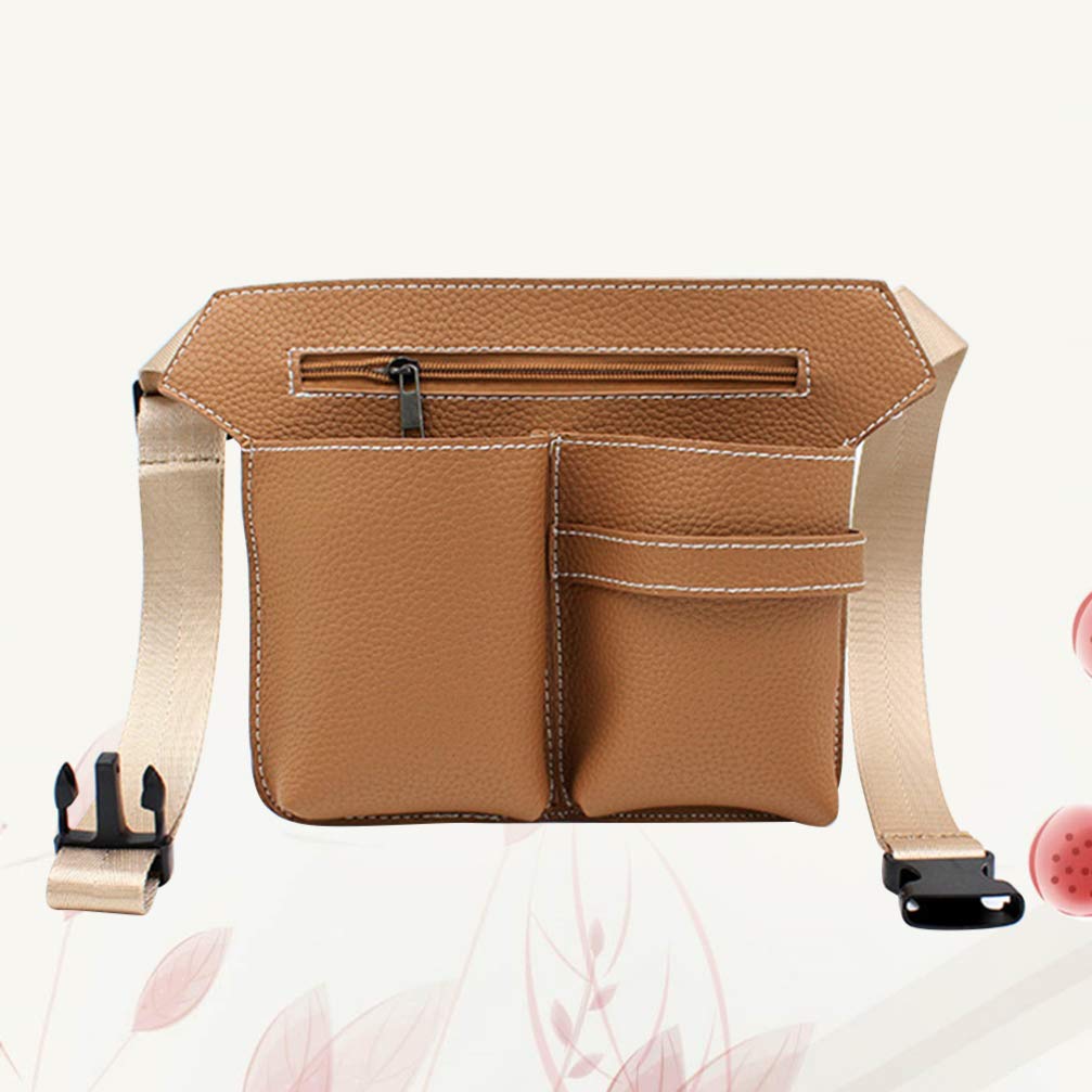 Lurrose 1pc Hair Stylist Waist Bag - Professional Salon Tool Organizer Pouch for Hair Care Equipment, Crossbody Work Belt Bag for Men & Women - Perfect for Salon Stylists, Barbers & Mobile Hairdressers (PU Leather)