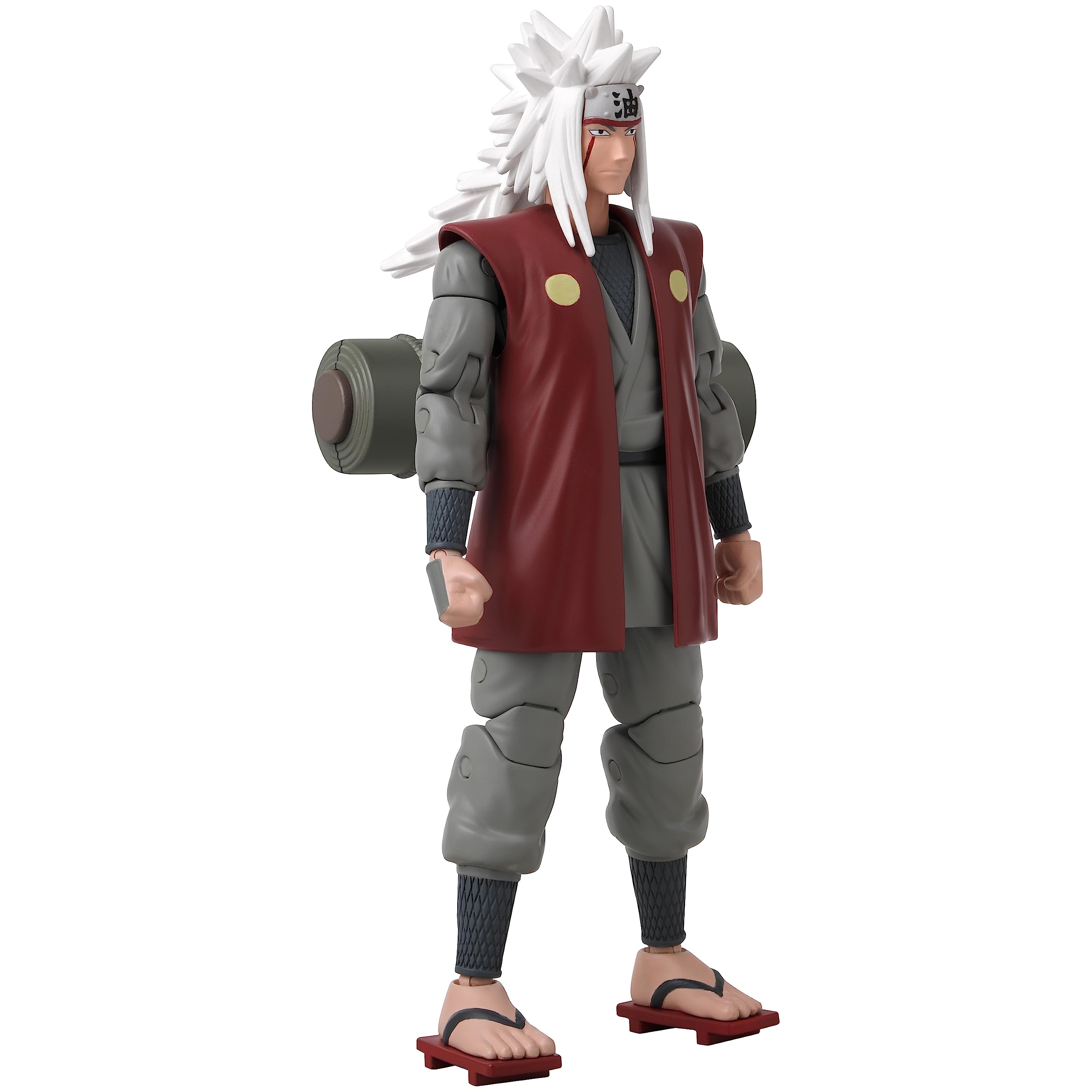 Bandai Anime Heroes Naruto Jiraiya Action Figure - 6-Inch Collectible Toy with Multiple Poses - Perfect for Anime Fans, Collectors & Gift Giving | Display, Play & Cosplay Scenes