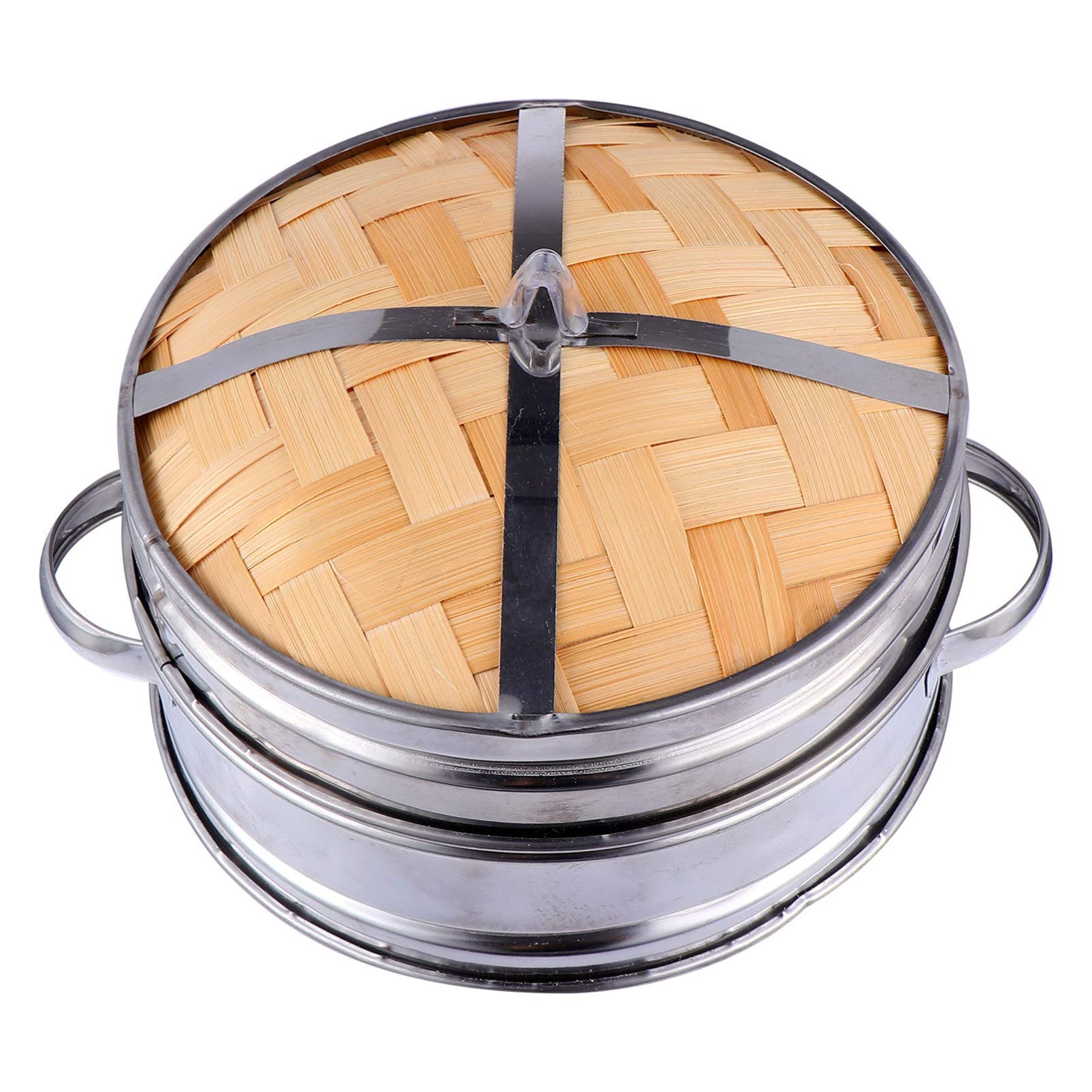 Yardwe Steamer Basket with Lid - Kitchen Gadget for Healthy Cooking
