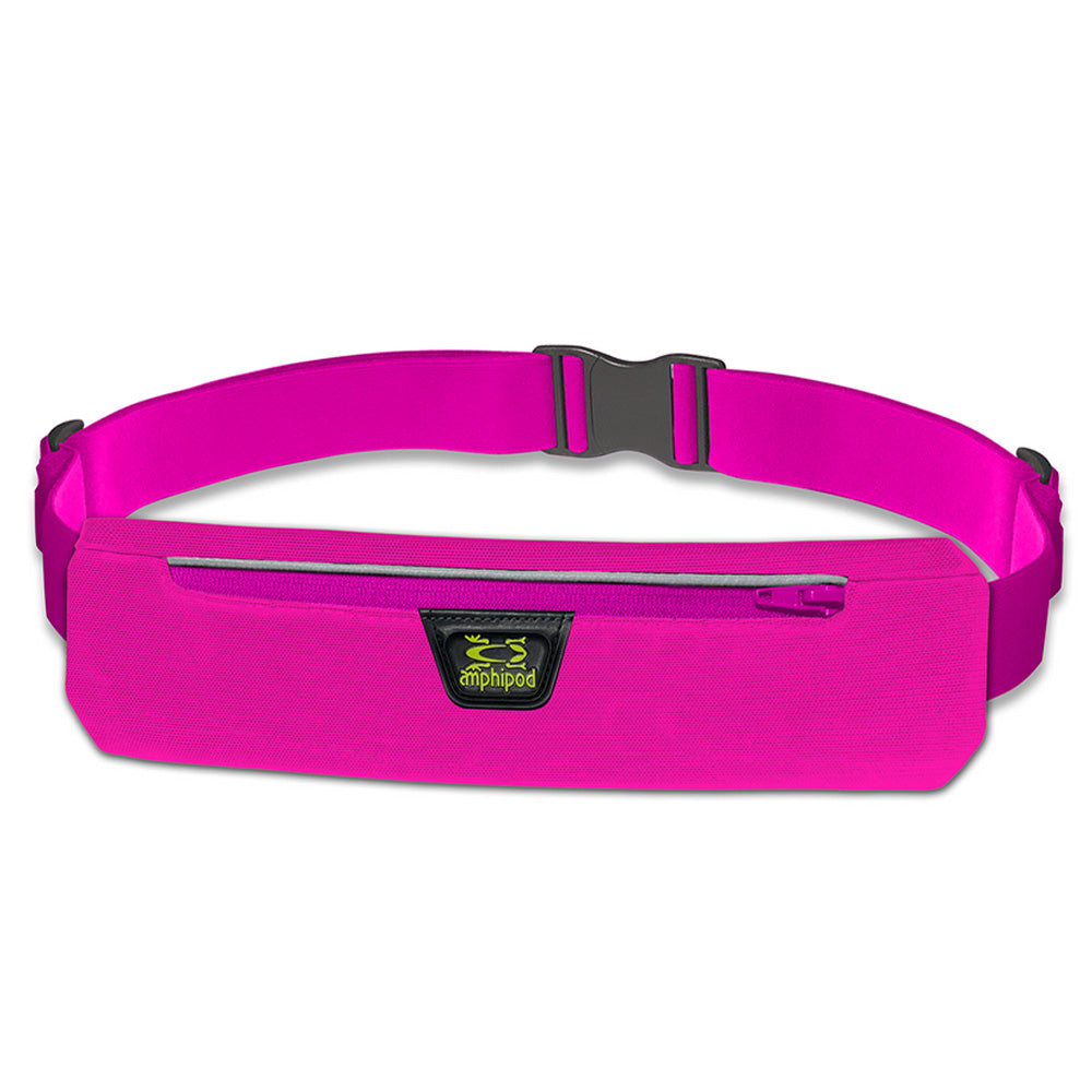 Amphipod AirFlow MicroStretch Plus Running Belt - Lightweight Hydration Pack for Marathon, Hiking & Outdoor Activities | Hands-Free Water Bottle Holder for Jogging, Cycling & Fitness