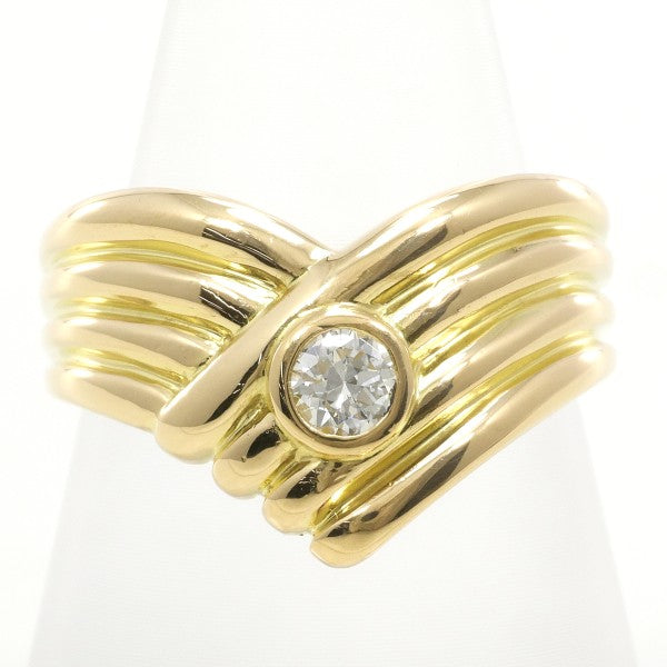 18K Yellow Gold Diamond Ring for Women - Elegant Solitaire Engagement & Wedding Band - Perfect for Proposals, Anniversaries, and Special Occasions