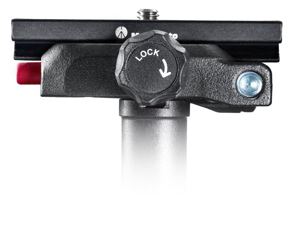 Manfrotto MSQ6 Q6 Top Lock Quick Release Adapter with Plate (Black) - Compatible with DSLR Cameras, Video Cameras & Tripods for Professional Photography & Videography