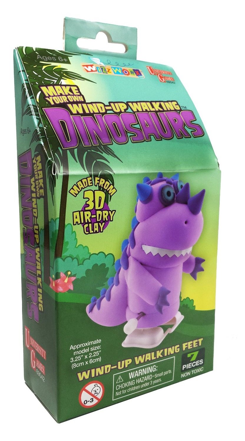 University Games Wizzworx Walking Dinosaur Toy - Purple Interactive Dino for Kids | STEM Learning, Birthday Gifts & Imaginative Play