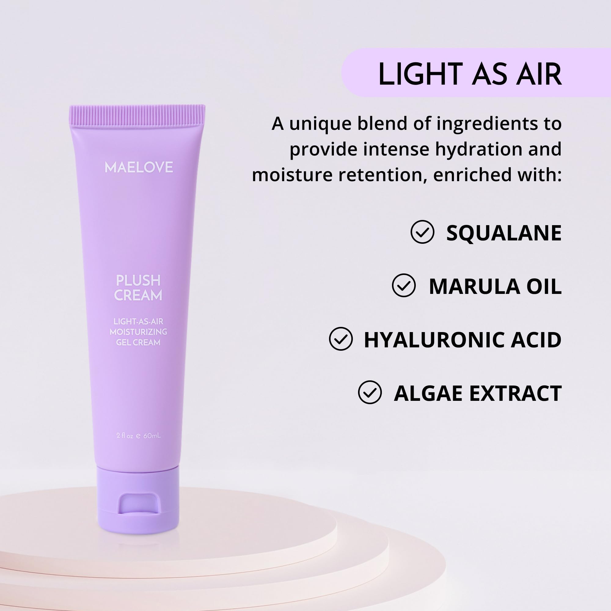 MAELOVE Vitamin C Serum & Moisturizer Set - Glow Maker with 15% Vitamin C, E, Ferulic & Hyaluronic Acid (1 fl oz) + Plush Cream with Squalane & Hyaluronic Acid (2 fl oz) - Brightening, Hydrating Skincare Duo for Face - Vegan, Unscented - Perfect for Morning & Night Routine, Anti-Aging & Dry Skin Care