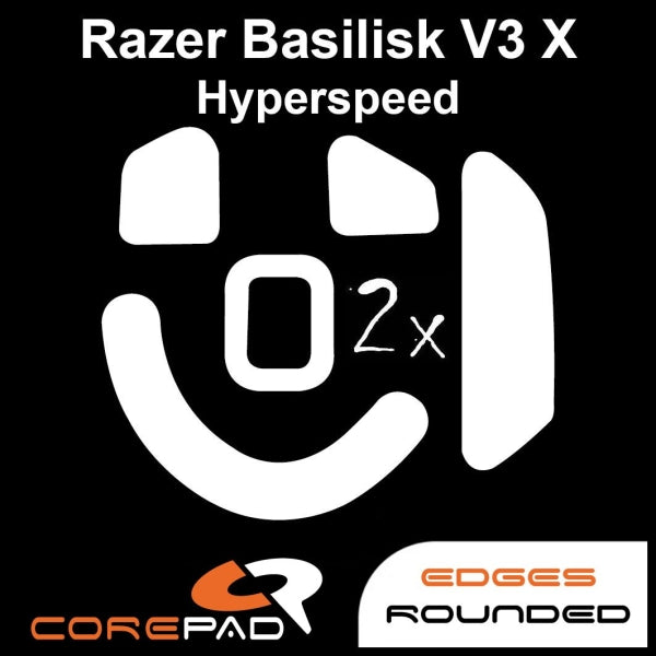 Corepad Skatez Mouse Feet for Razer Basilisk V3 X HyperSpeed - Ultra Smooth Gliding, Enhanced Precision for Gaming & Productivity (Perfect for FPS, MOBA & Office Work)