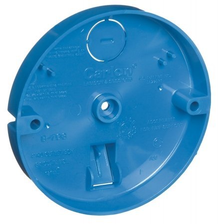 Shallow Ceiling Fan Outlet Box - Heavy Duty Metal Electrical Box for Secure Ceiling Fan Installation - Perfect for Low Clearance Spaces in Bedrooms, Living Rooms & Patios