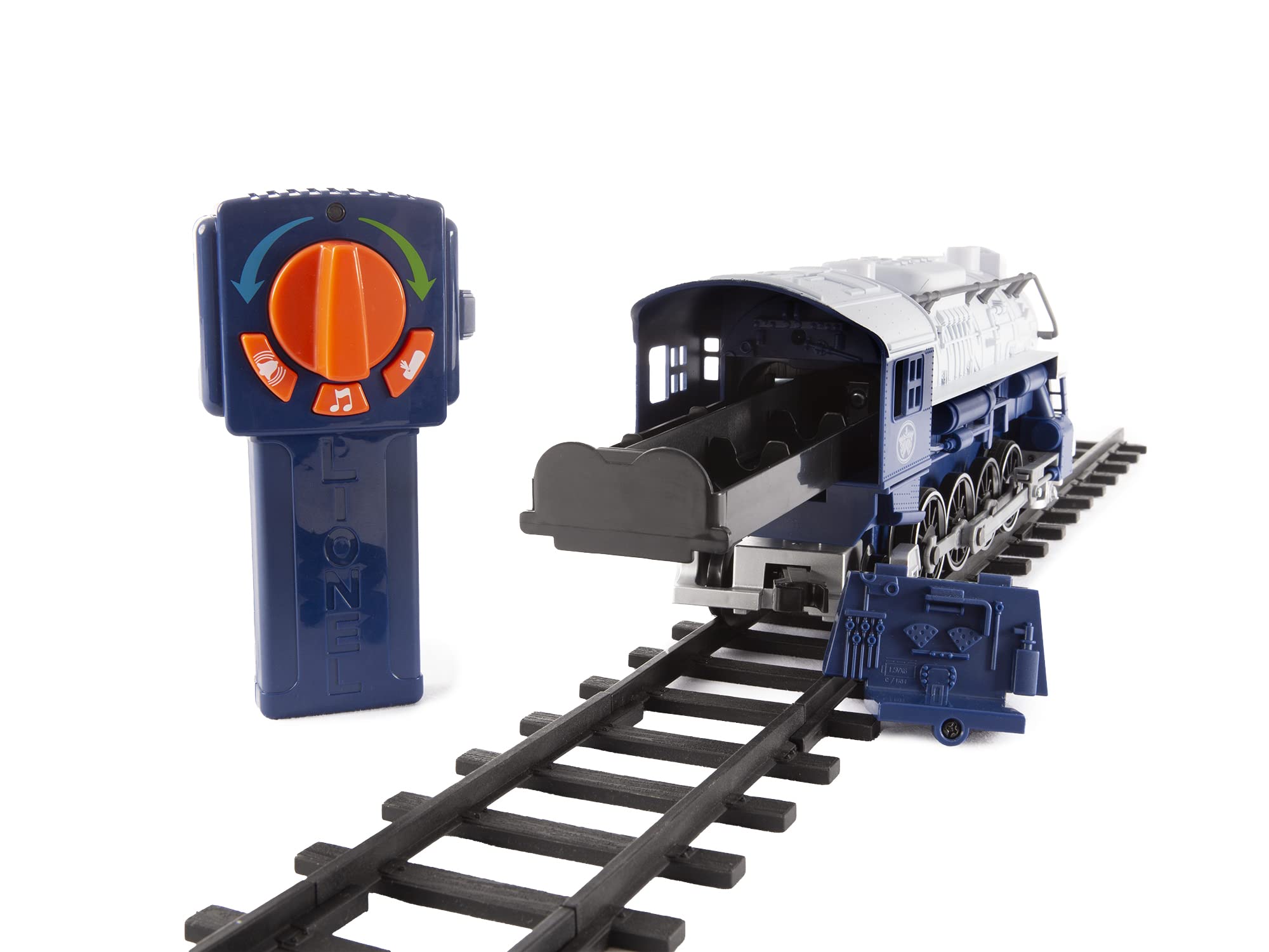 Lionel Battery-Powered Silver Bells Express Electric Train Set with Locomotive, 4 Train Cars, Oval Track & Remote Control - Realistic Train Sounds & LED Lights for Kids Ages 4+ | Christmas Decor, Holiday Display & Children's Educational Toy