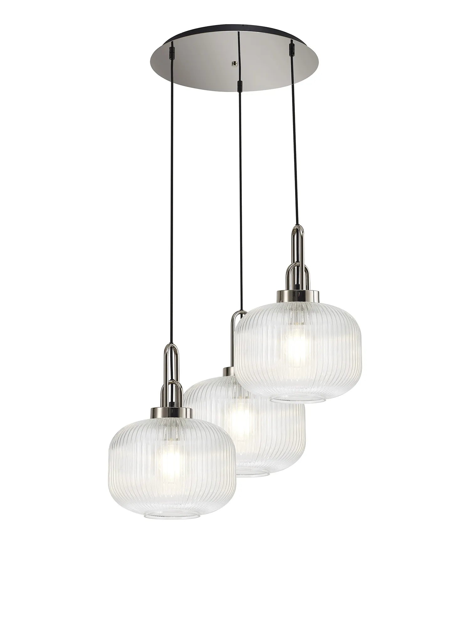 Stylish Cadiz 3-Light Cluster Pendant - Modern Ceiling Lighting Fixture for Dining Room, Kitchen Island & Living Room Decor