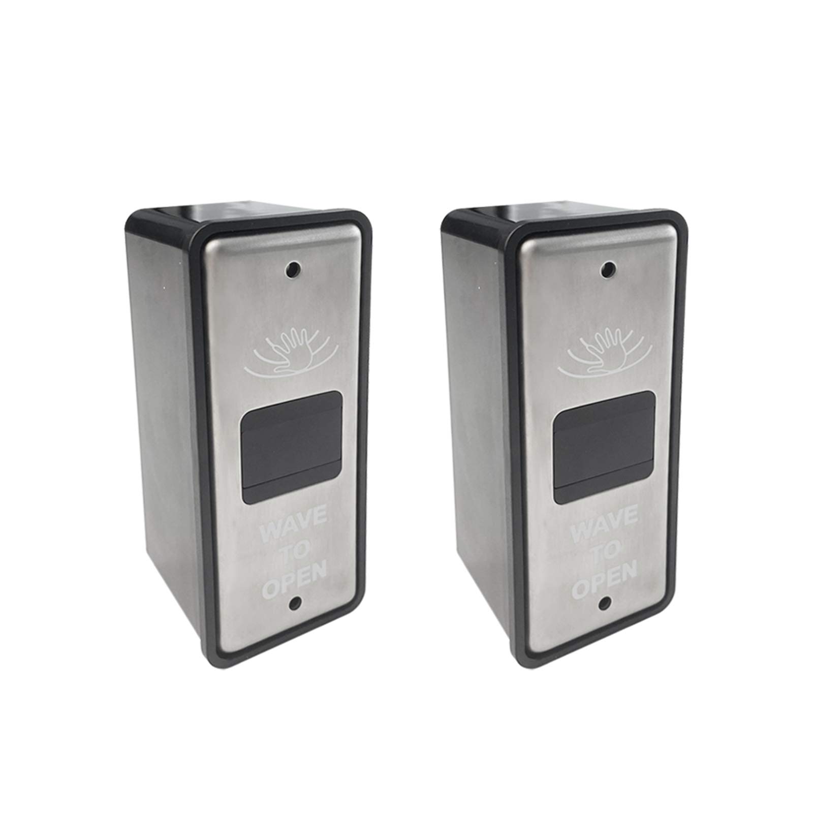Olideauto 2PCS Contactless Door Opener Sensor Switch - Stainless Steel Touchless Wave Sensor for Automatic Doors | Ideal for Restaurants, Hospitals & Smart Homes