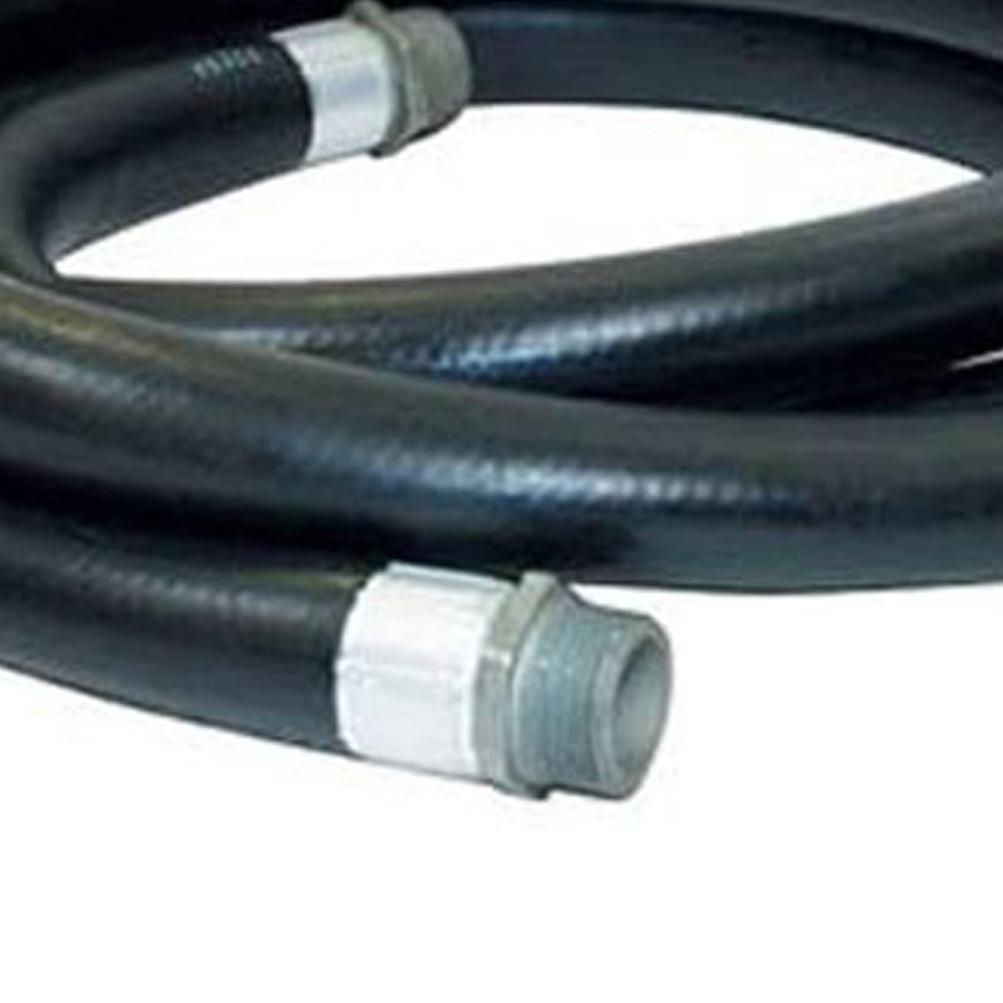 3/4 Inch Diameter 20ft Farm Fuel Transfer Hose - Gasoline, Oil & Diesel Compatible - 60 PSI Pressure Rated - Male Fitting Ends - Heavy Duty Black Tractor Hose (3-Pack) - Ideal for Agricultural Equipment, Fuel Storage & Farm Vehicle Refueling