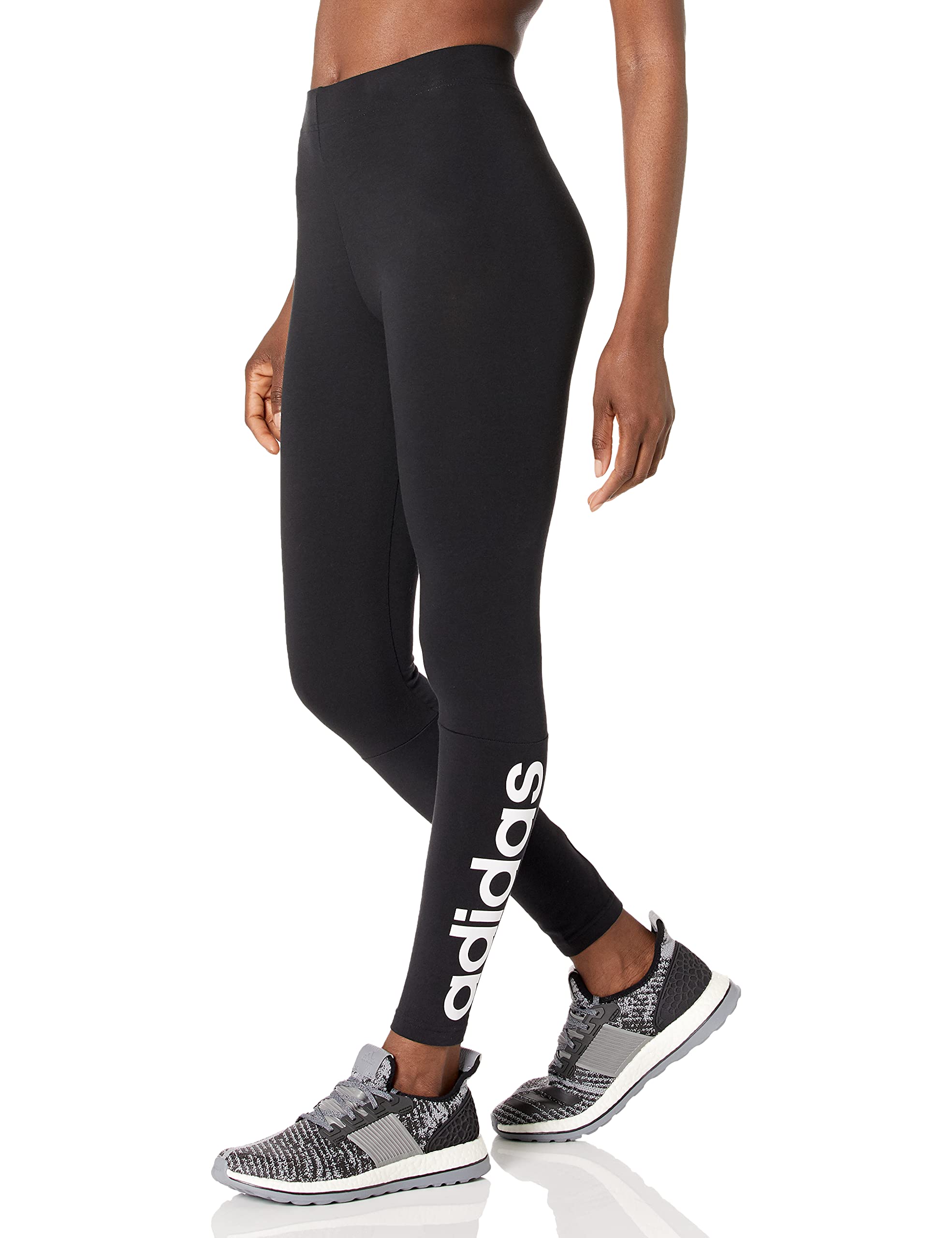 adidas Women's Essentials Linear Tights - High Waist Workout Leggings for Yoga, Running & Gym - Moisture Wicking & Stretchable Activewear