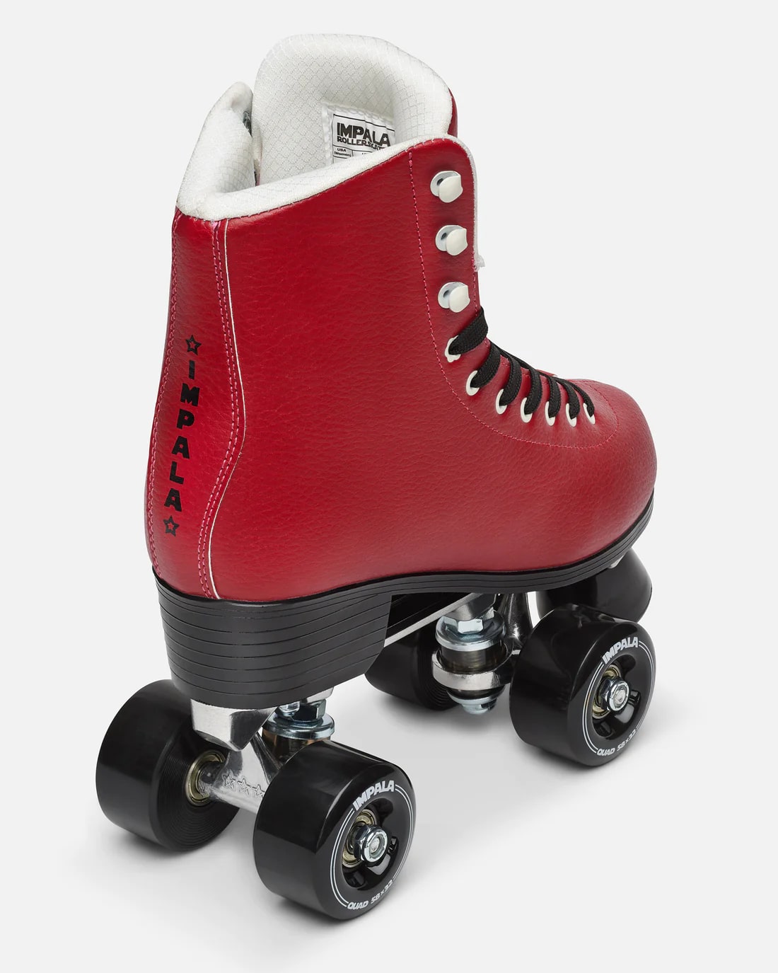 Impala Rollerskates for Women - Cherry Red Quad Roller Skates for Outdoor & Indoor Skating - Perfect for Rinks, Parks & Roller Derby