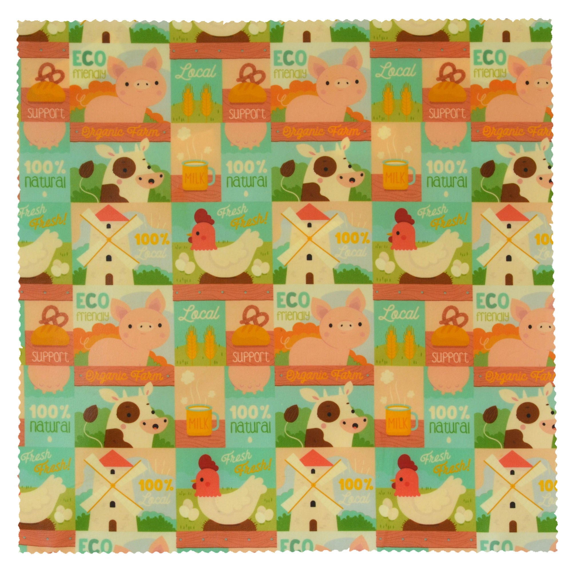 Organic XL Beeswax Food Wrap - Eco-Friendly Reusable Food Storage for Sandwiches, Cheese & Produce | Sustainable Kitchen Essentials for Zero Waste Living