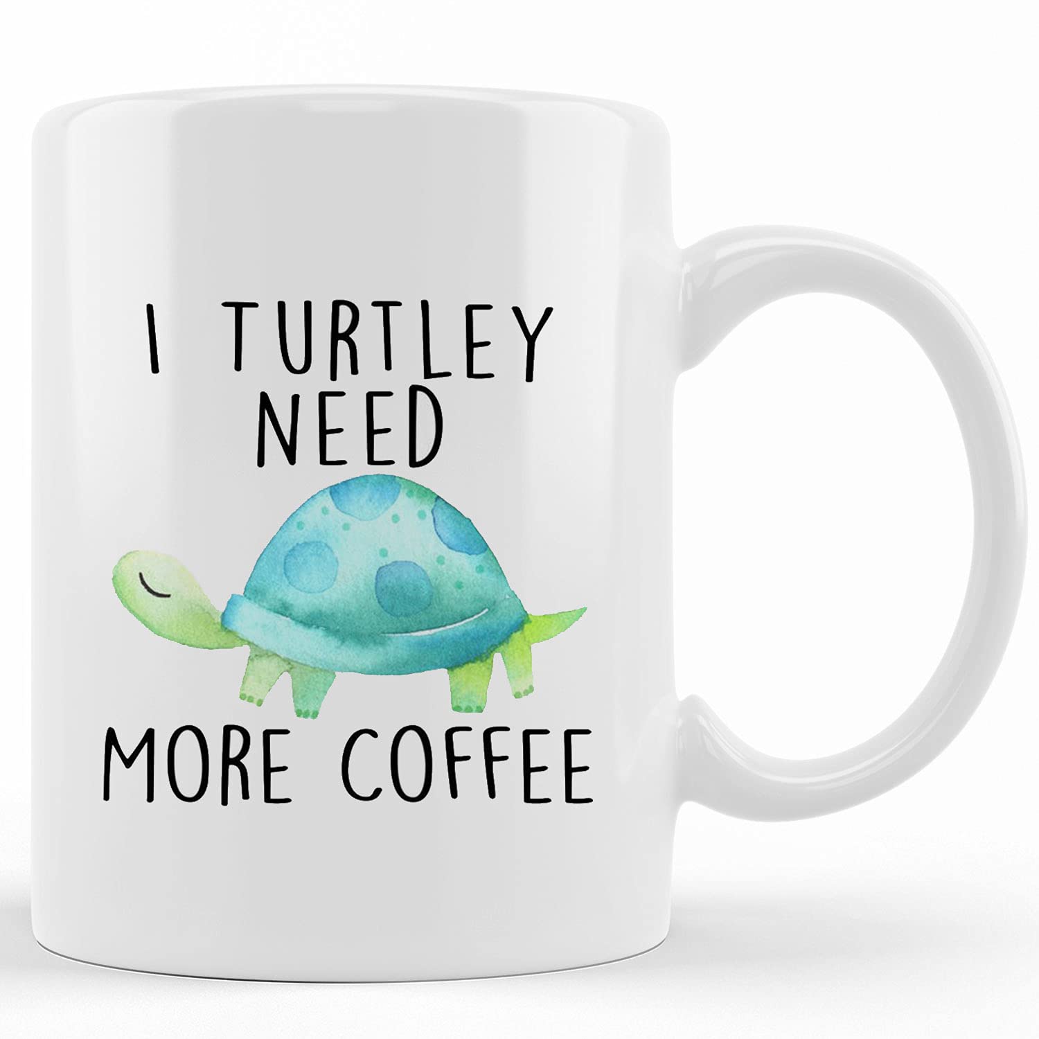 Personalized Christmas Coffee Mug for Wife - Ceramic Novelty Turtle Tea Cup - Unique Holiday Gift for Sister, Sister-in-Law & Coworkers - Perfect for Coffee Lovers & Winter Gift Giving