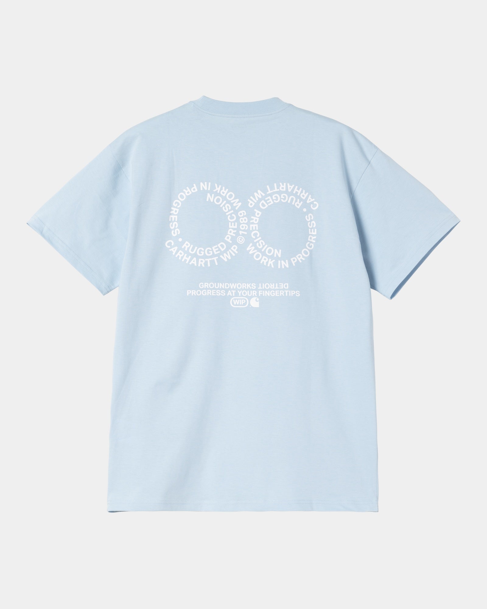 Rotation T-Shirt for Men & Women - Breathable Air Sky & White Cotton Tee - Perfect for Casual Wear, Gym, and Outdoor Activities