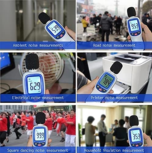 Digital Sound Level Meter & Noise Recorder - 30-130 dBA Decibel Meter with Max/Min/Hold - Perfect for Workplace Safety, Home Noise Monitoring & Industrial Testing