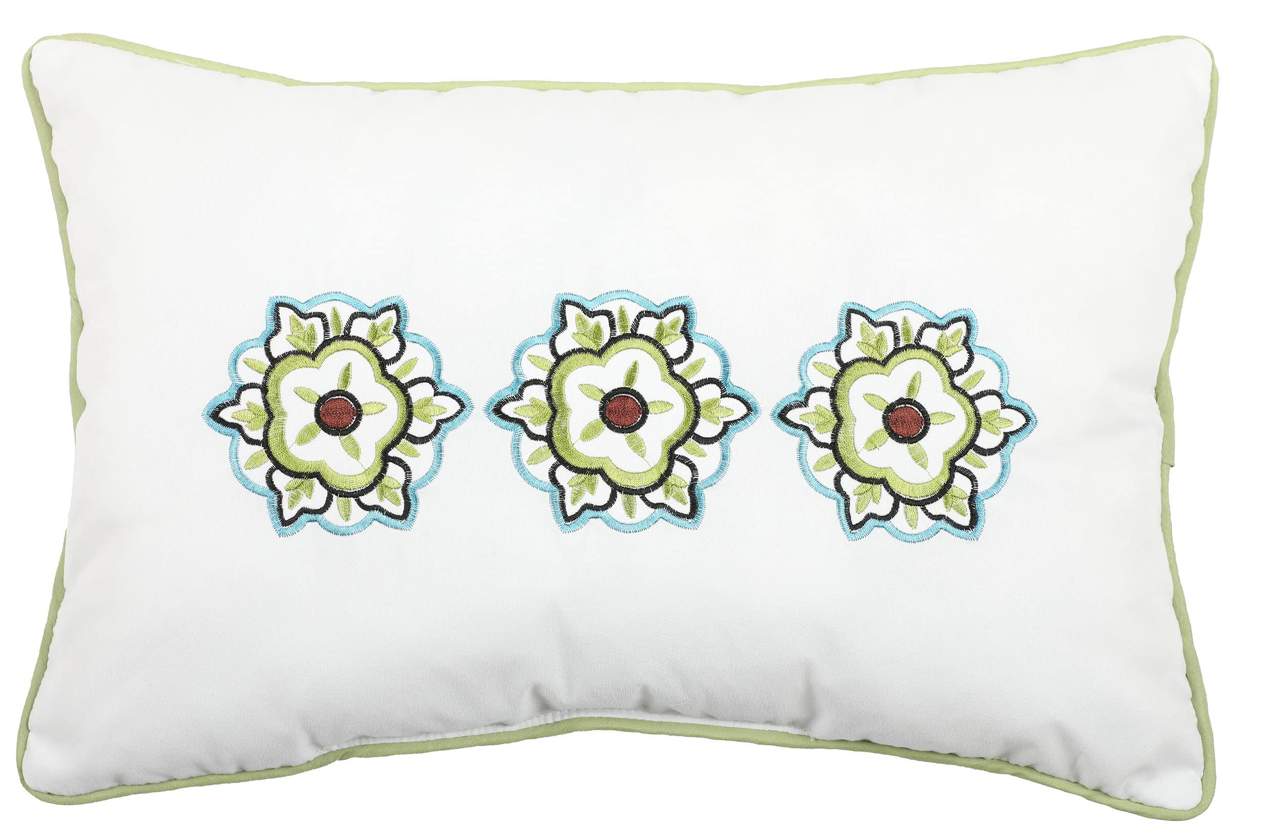 Queen Size White Floral Comforter Set - 7 Piece Microfiber Bedding Collection with Comforter, Pillow Shams, and Bed Skirt | Soft & Breathable for All Seasons | Perfect for Master Bedroom, Guest Room, and Vacation Homes