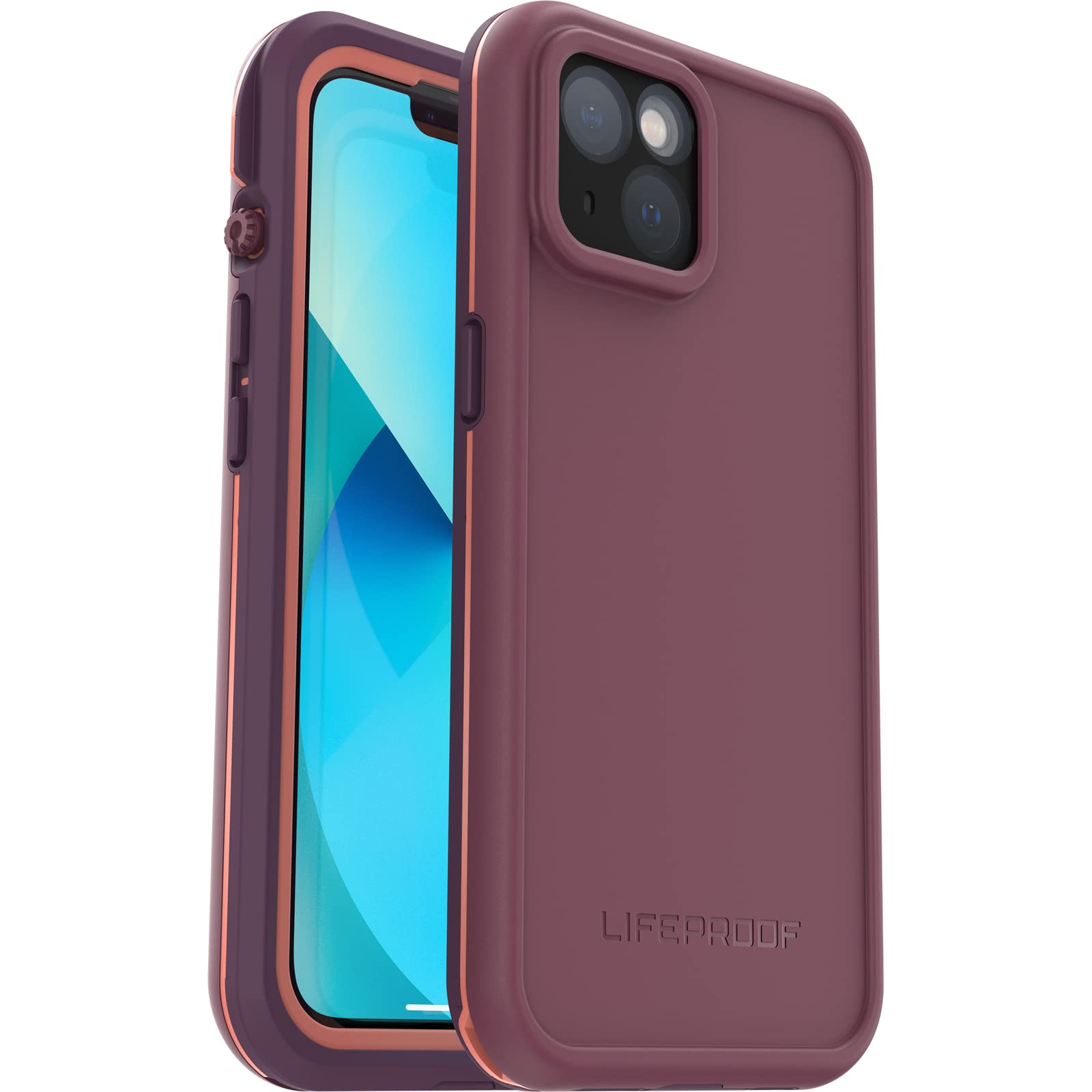 LifeProof Fre Series Waterproof & Drop Proof Case for Apple iPhone 13 - Shockproof Protection, Purple | Perfect for Outdoor Adventures, Swimming & Extreme Sports