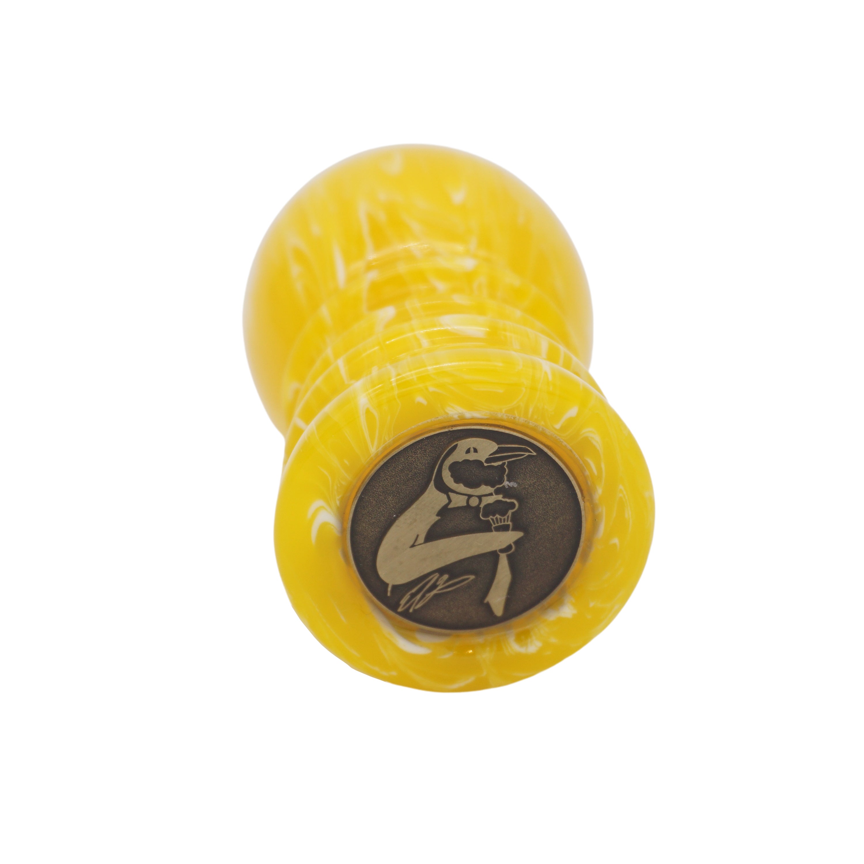 Premium Lemon Drop Handcrafted Shaving Brush Handle - Fits 24mm & 26mm Knots - Perfect for Wet Shaving & Grooming Kits - Luxury Men's Shaving Accessories for Barbershop & Home Use