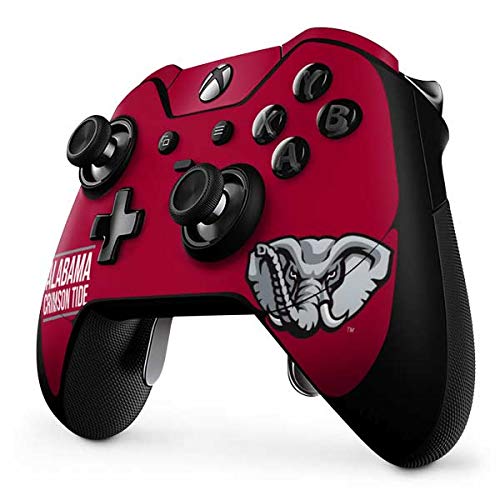 Official Alabama Crimson Tide Gaming Skin for Xbox One Elite Controller - Custom Decal Sticker, Officially Licensed College Design - Perfect for Gamers, Collectors & Fans