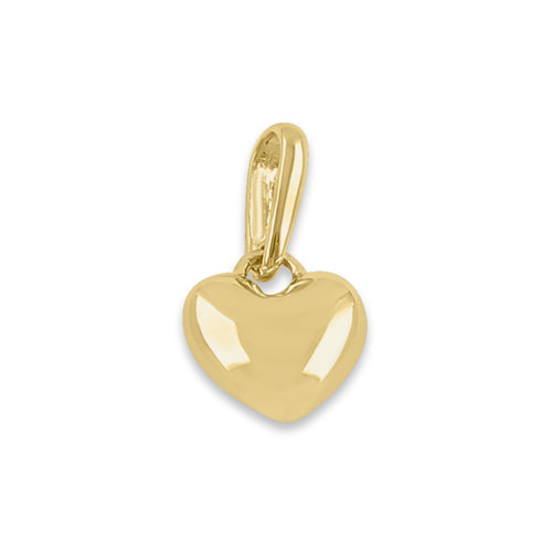 14K Solid Yellow Gold Small Heart Pendant Necklace - Dainty & Elegant Jewelry Gift for Women, Perfect for Valentine's Day, Anniversary or Everyday Wear