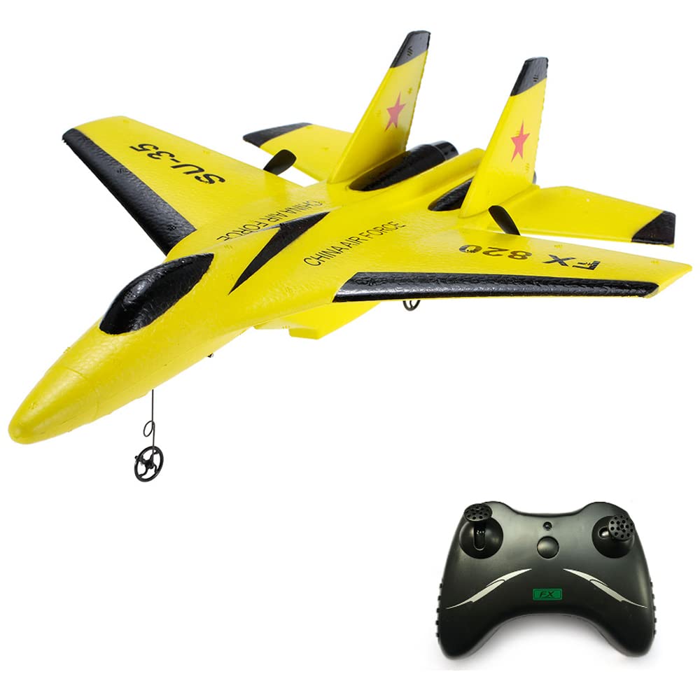 Goolsky Flybear FX-820 SU-35 RC Airplane - 2.4GHz 2CH Remote Control Glider with 290mm Wingspan, EPP Micro Plane for Indoor Flying - Ready to Fly (RTF) - Perfect for Beginners, Kids & Indoor RC Hobbyists