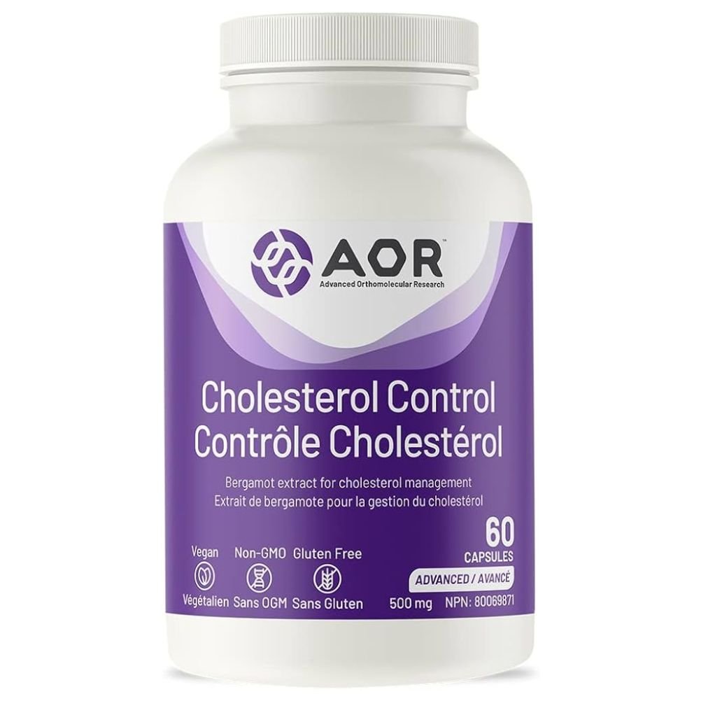 Aor Cholesterol Control Supplement - 60 Capsules for Heart Health & Cardiovascular Support - Daily Cholesterol Management for Adults