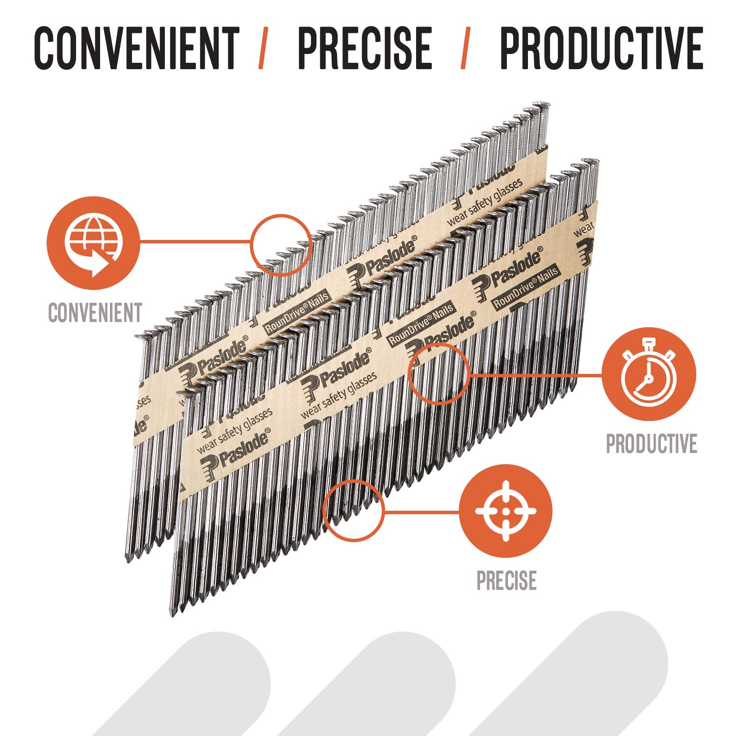 Paslode 3 1/4 Inch x .131 Gauge Smooth Brite Framing Nails with Fuel Cell - 1000 Nails & 1 Fuel Pack (650535) - Perfect for Wood Framing, Roofing, and Construction Projects