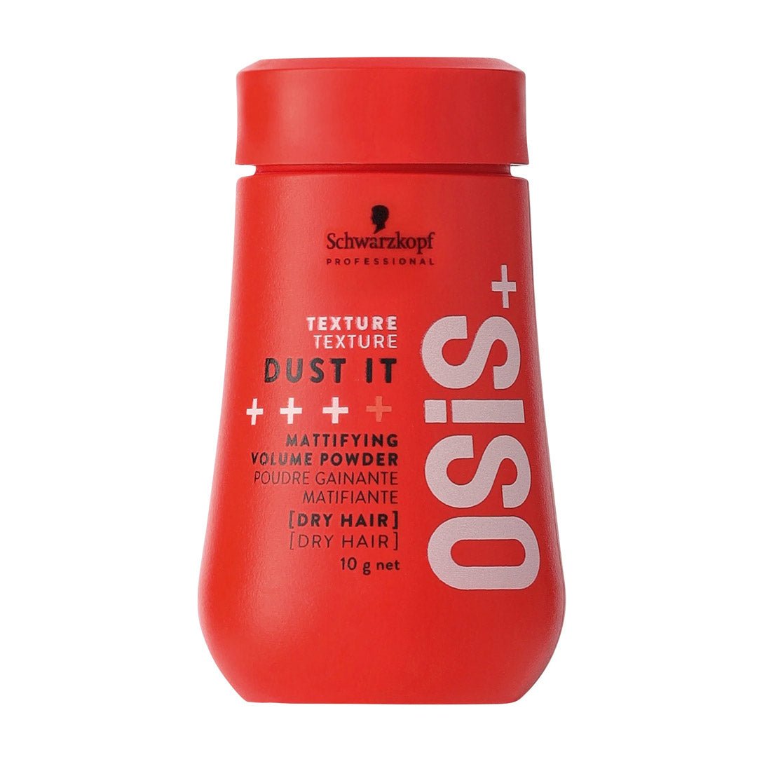 Schwarzkopf Professional OSiS+ Dust It 10g Matte Texturizing Powder for Volumizing & Styling Hair - Perfect for Beach Waves, Updos & Everyday Volume Boost