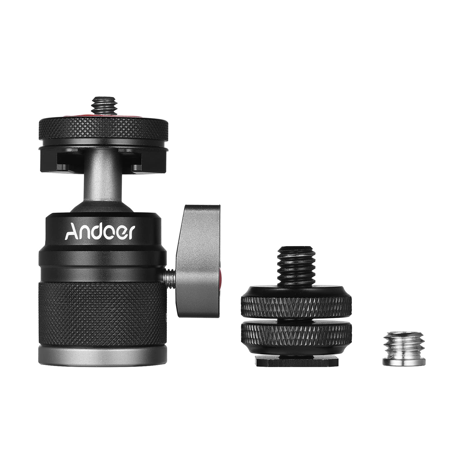Andoer 360° Rotating Ball Head Adapter - 1/4