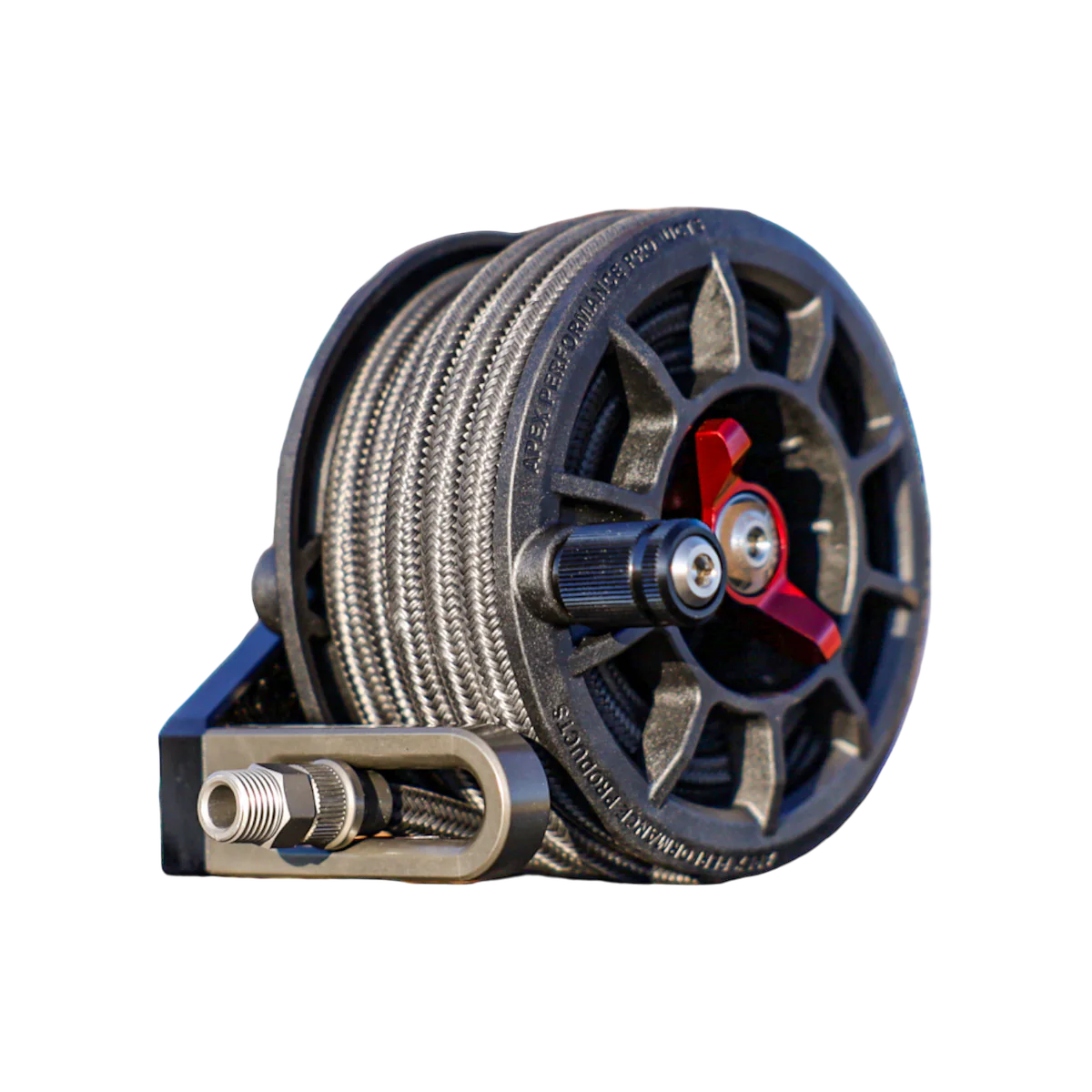 APEX Compact Air Hose Reel System (CRS) 35 Ft - Retractable Air Compressor Hose Reel for Garage, Workshop & Industrial Use