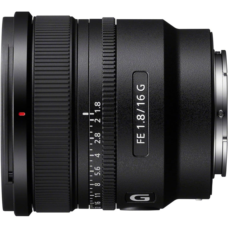 Sony FE 16mm F/1.8 G Lens - Full Frame Wide Angle Prime Lens for Sony E Mount Cameras | Perfect for Landscape, Architecture & Astrophotography | Fast Aperture & Compact Design