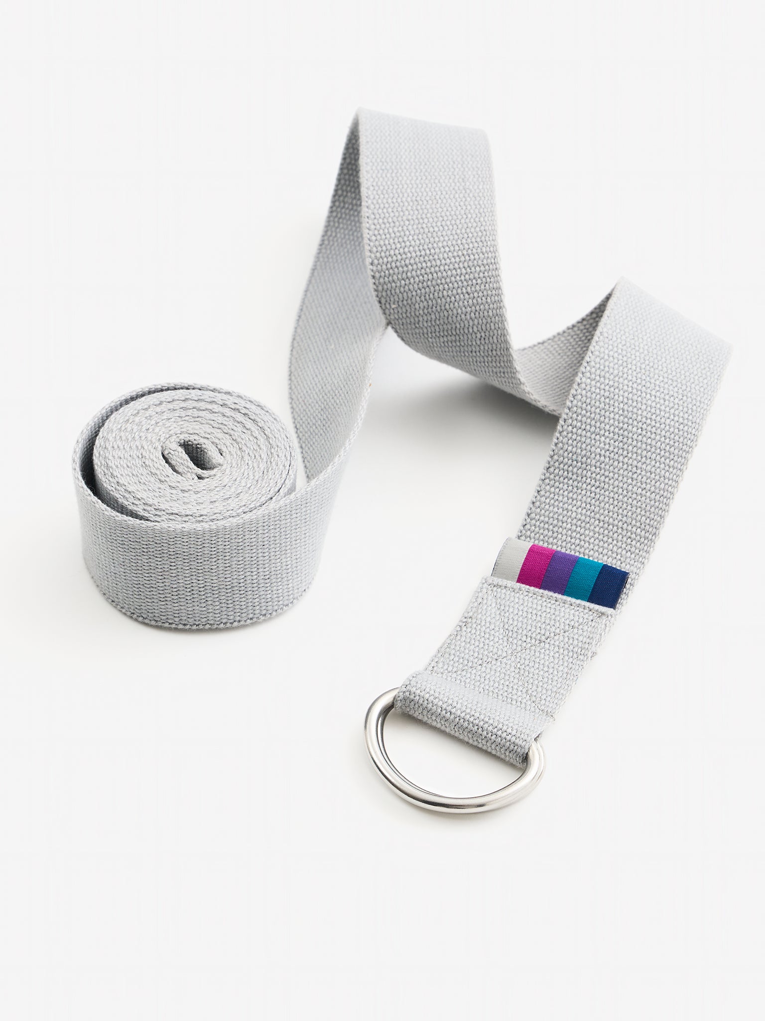 Organic Cotton D-Ring Yoga Belt for Stretching & Flexibility | Premium Yoga Accessory for Home & Studio Practice | Eco-Friendly & Comfortable