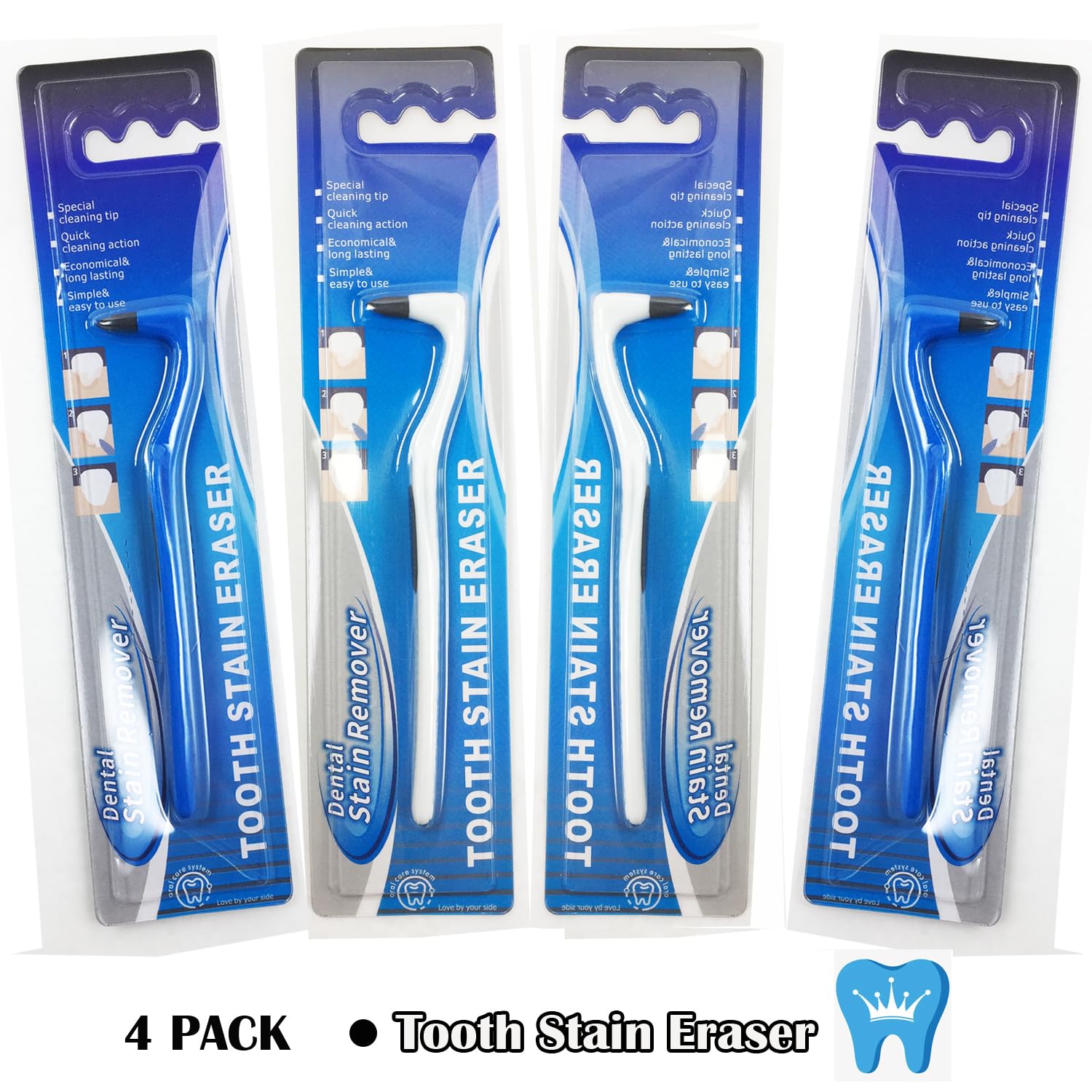Professional Teeth Whitening Kit - Stain Remover & Tartar Eraser Tool for Dental Plaque Cleaning, Home Calculus Removal, Non-Electric Dentist-Grade Polisher | Perfect for At-Home Oral Care & Smile Brightening
