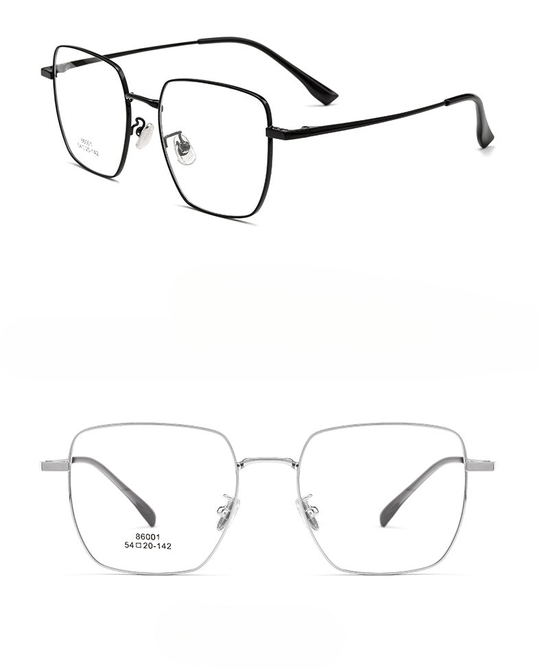 Premium Titanium Eyeglass Frames with Magnetic Sunglasses Clips - Lightweight & Durable Metal Glasses for Men & Women - Perfect for Driving, Outdoor Activities & Fashion Accessories