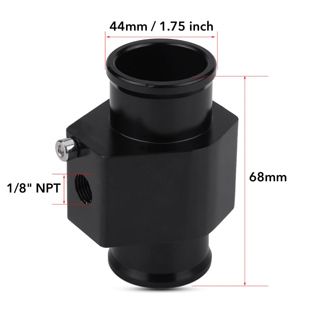 High-Performance Automotive Engine Radiator Oil Cooler In-Line Hose End Fitting Adapter (1/8