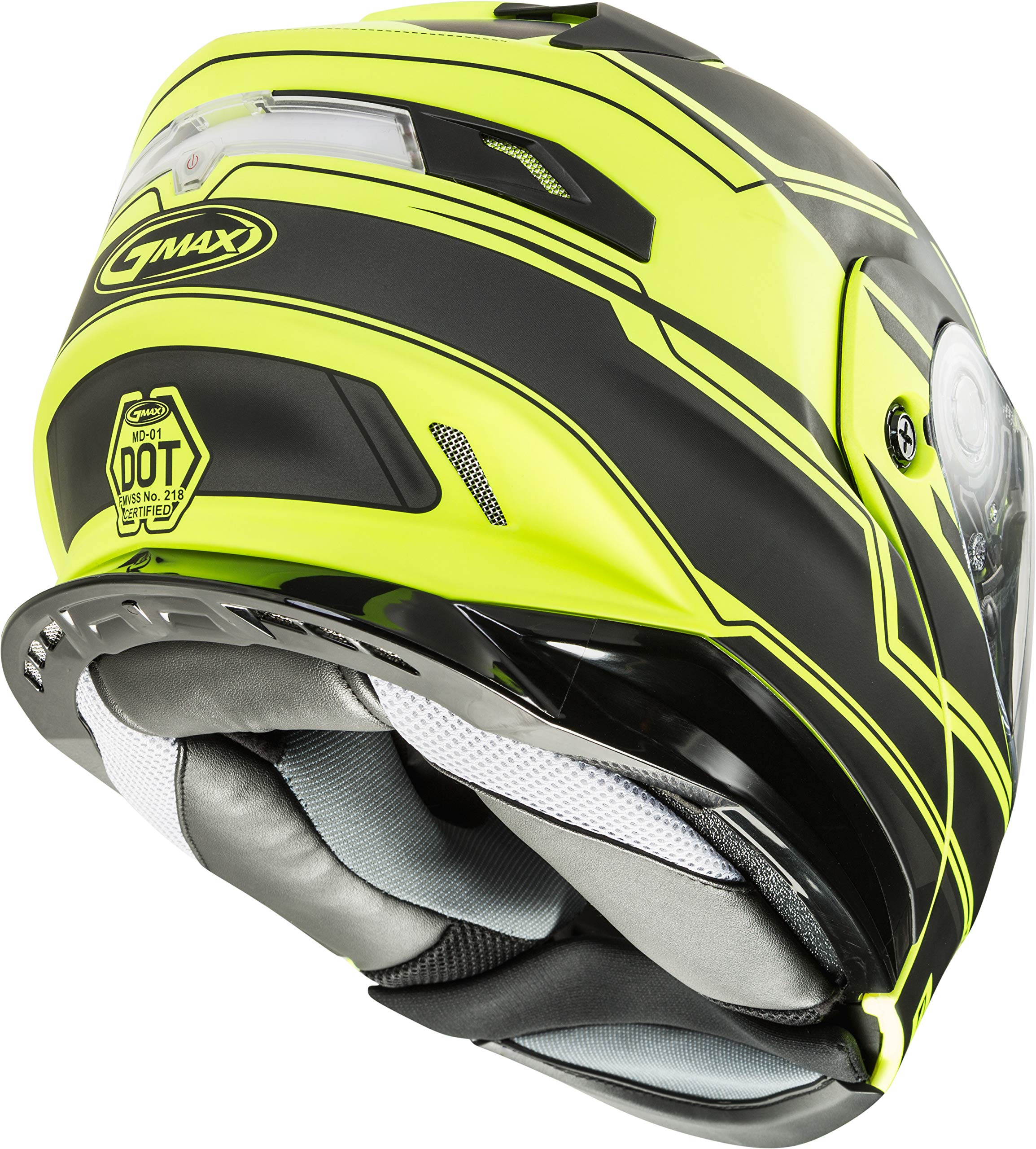 Gmax G1011684 Full Face Motorcycle Helmet - DOT Approved for Safety - Comfortable & Lightweight for Long Rides - Perfect for Street Biking & Cruising