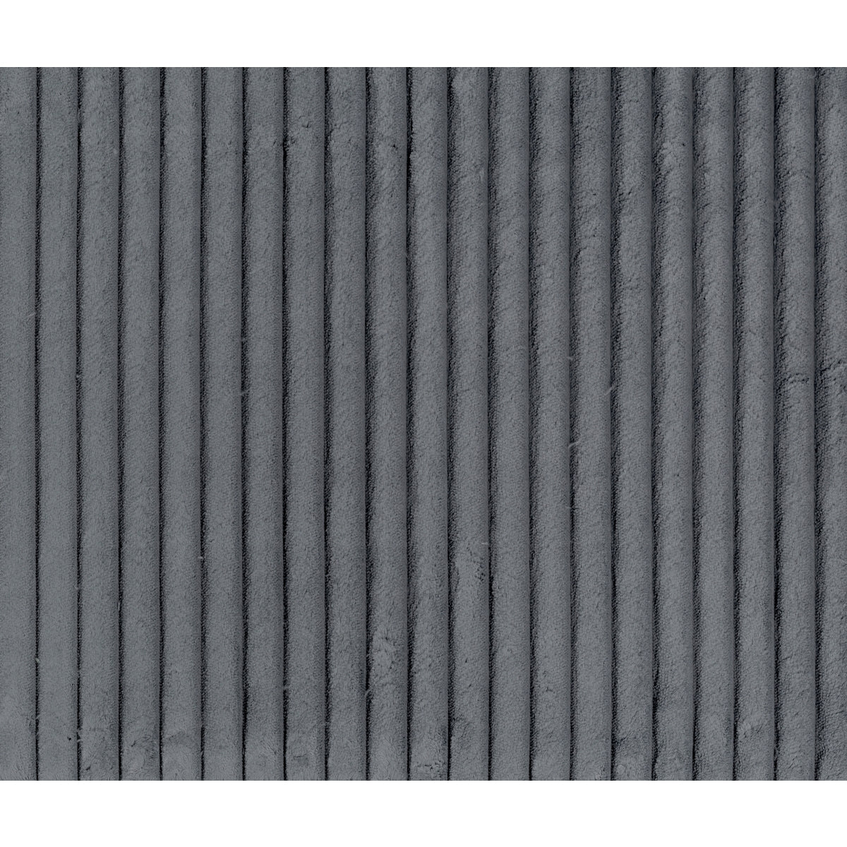 Gray Corduroy Ottoman with Plywood Frame & Foam Padding - Stylish Footrest & Storage Bench for Living Room, Bedroom, or Office - Perfect for Small Spaces & Home Decor