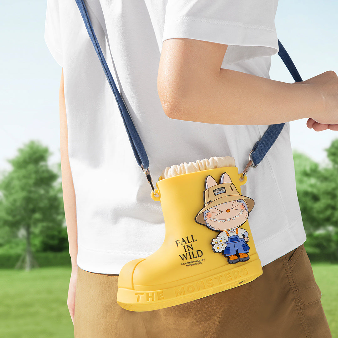POP MART LABUBU The Monsters Waterproof Rain Boot Bag for Women - Cute Anime Character Shoe Shaped Crossbody Purse for Cosplay, Collectors & Kawaii Fashion Lovers (Perfect for Conventions, Rainy Days & Gift Giving)