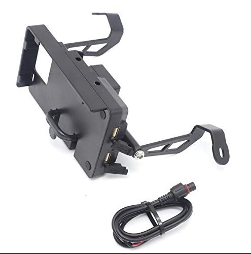**Ducati MULTISTRADA 950 1200 1200S (2015-2017) Motorcycle Cover with Phone Mount & USB Charger - Waterproof & Dustproof Protection for Outdoor Riding (Black)**